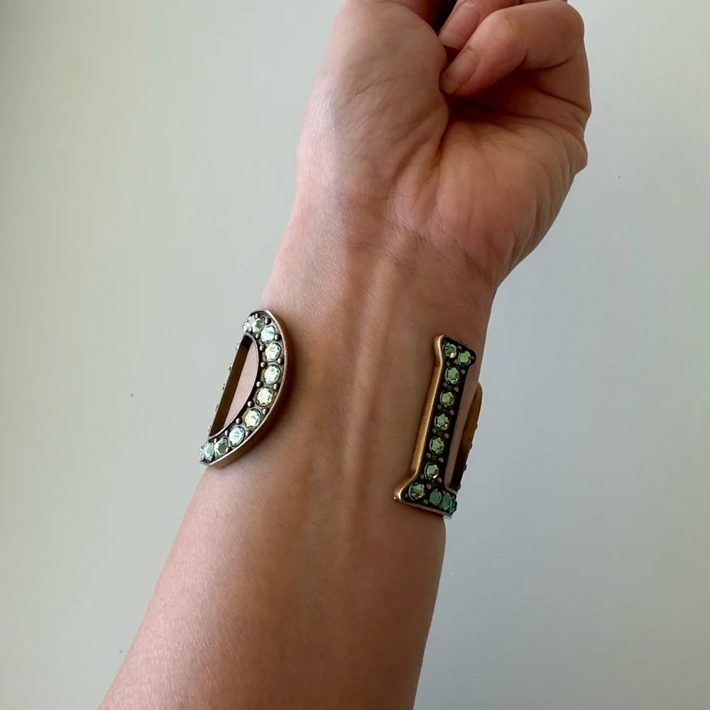 Gucci Colorful Rhinestone Cuff Bracelet - Picture 8 of 8